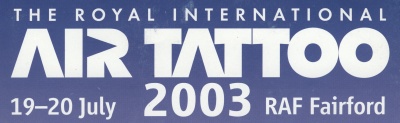RIAT 2003 · Royal International Air Tattoo Banner