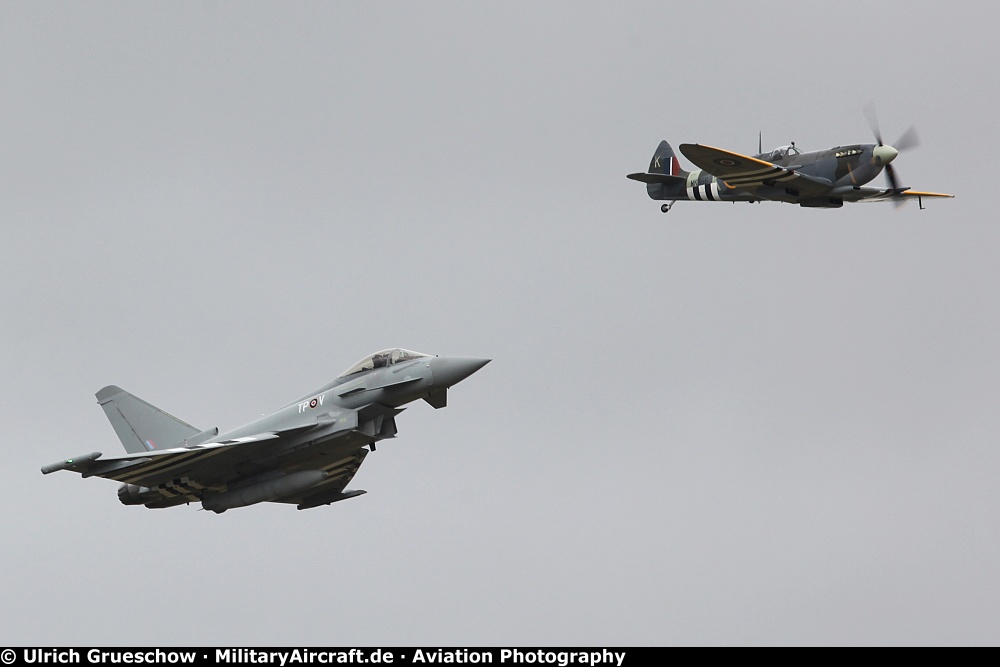 Supermarine Spitfire and Eurofighter EF-2000 Typhoon