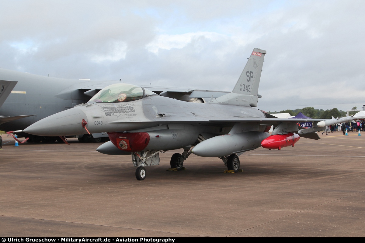 Lockheed F-16CM Fighting Falcon (91-0343)