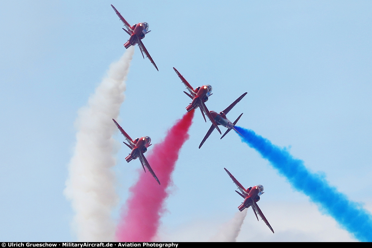 "Red Arrows" (Royal Air Force Aerobatic Team)